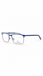 TASCANI Matte Blue Rectangular Optical Glasses Frame