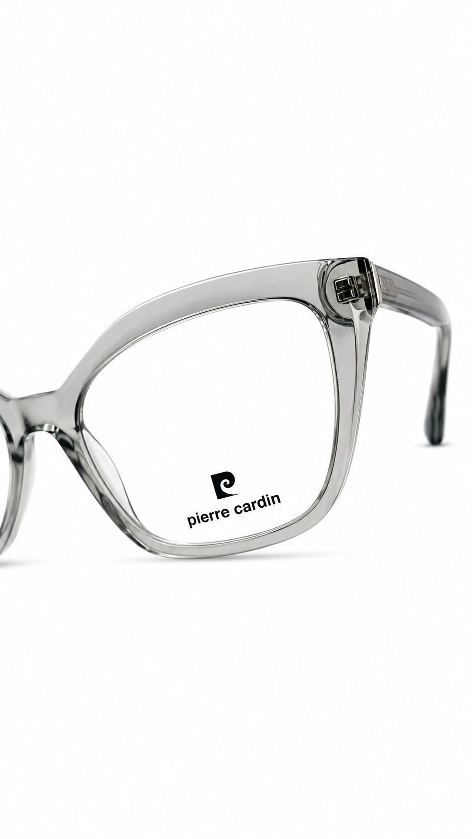 Pierre Cardin Crystal Grey Full-Rim Optical Glasses