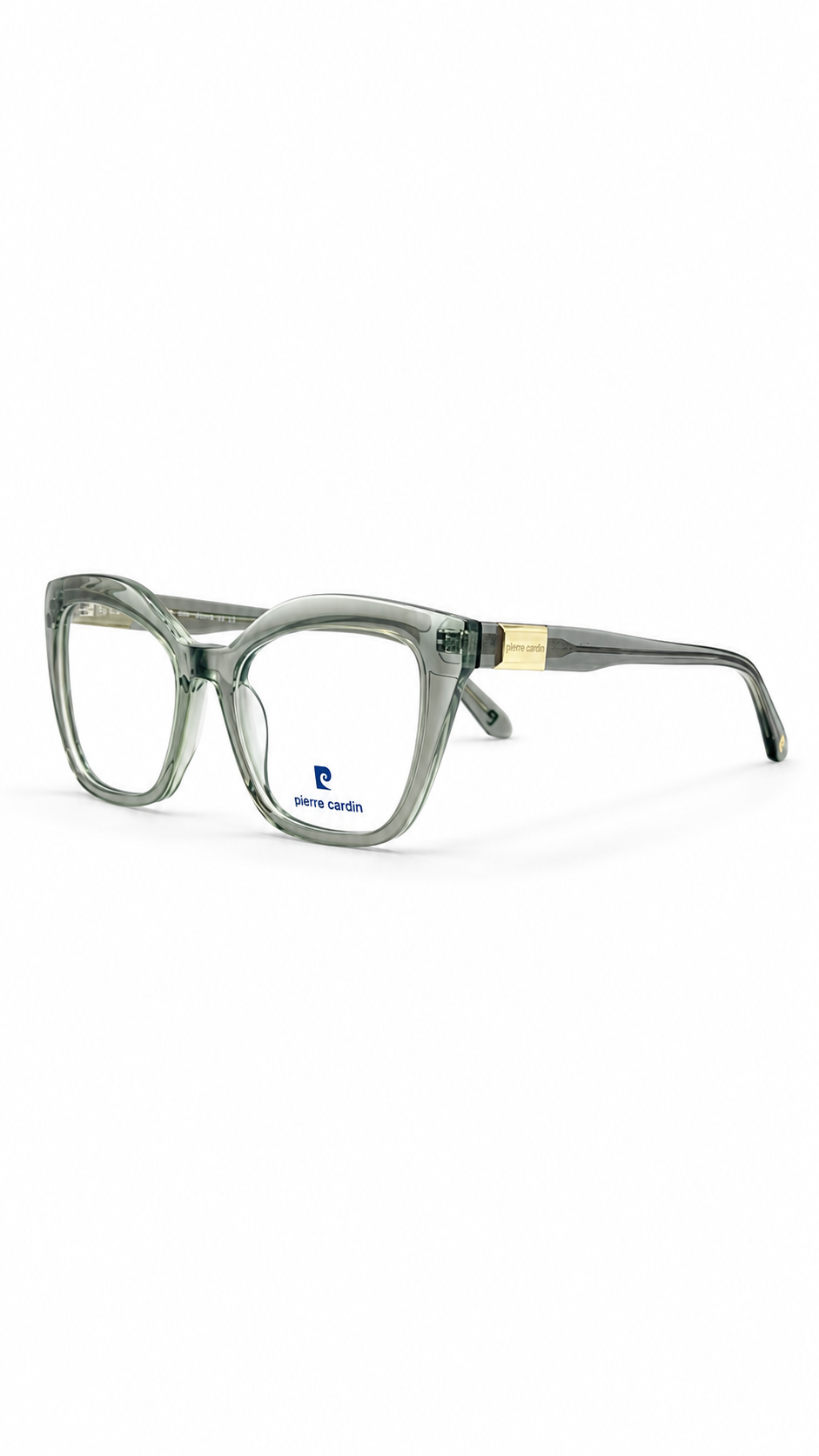 Pierre Cardin Crystal Grey Full-Rim Optical Glasses