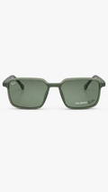 Ray-Ban Polarized Attachment Green Square Sunglasses