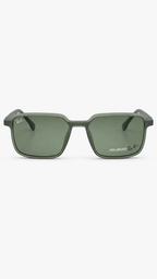 Ray-Ban Polarized Attachment Green Square Sunglasses
