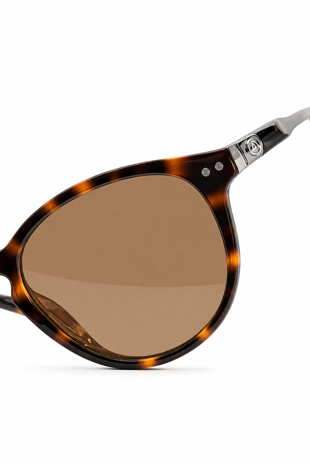 Pacific Traders Round Tortoise Sunglasses with Brown Lenses