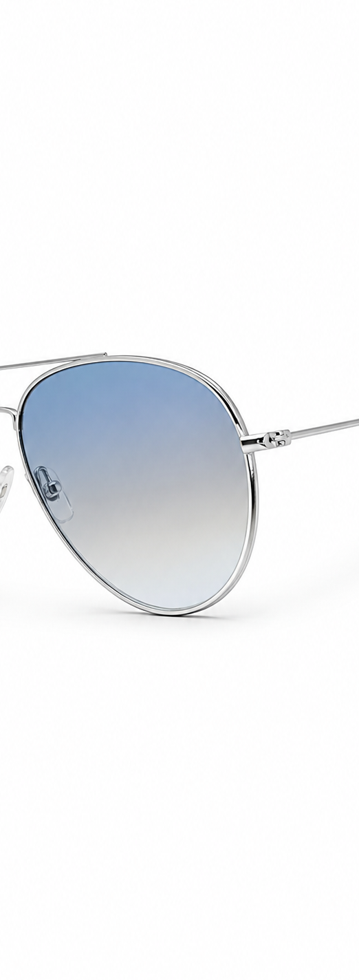Ray-Ban Classic Aviator Sunglasses with Blue Gradient Lenses