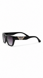 Burberry Cat-Eye Sunglasses – Black Frame with Grey Gradient Lenses