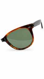 Ray-Ban Wayfarer Sunglasses – Polarized Havana Frame with Green Lenses