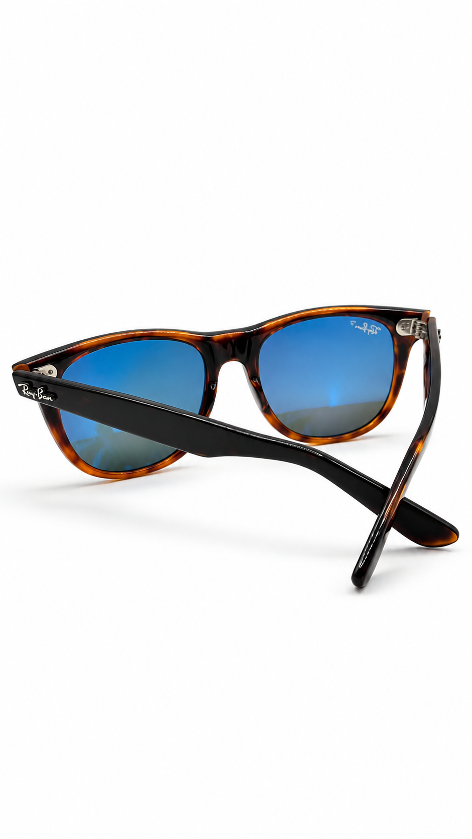Ray-Ban Wayfarer Sunglasses – Polarized Havana Frame with Green Lenses