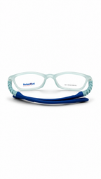 Rooasiud Eyewear 86148 Translucent Green Square Optical Frame – Blue Temples