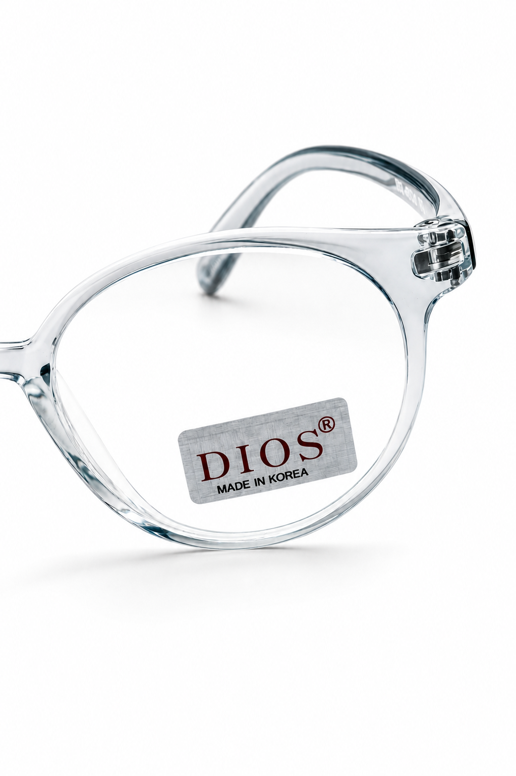 Dios Korean Made Transparent Gray Round Eyeglasses Model 2018