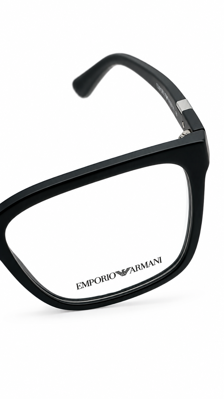 Emporio Armani EA 3194 5898 Matte Black Rectangular Eyeglasses 56-17-145
