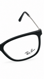 Ray-Ban RB7244 2000 Black Rectangular Eyeglasses 53-18-140