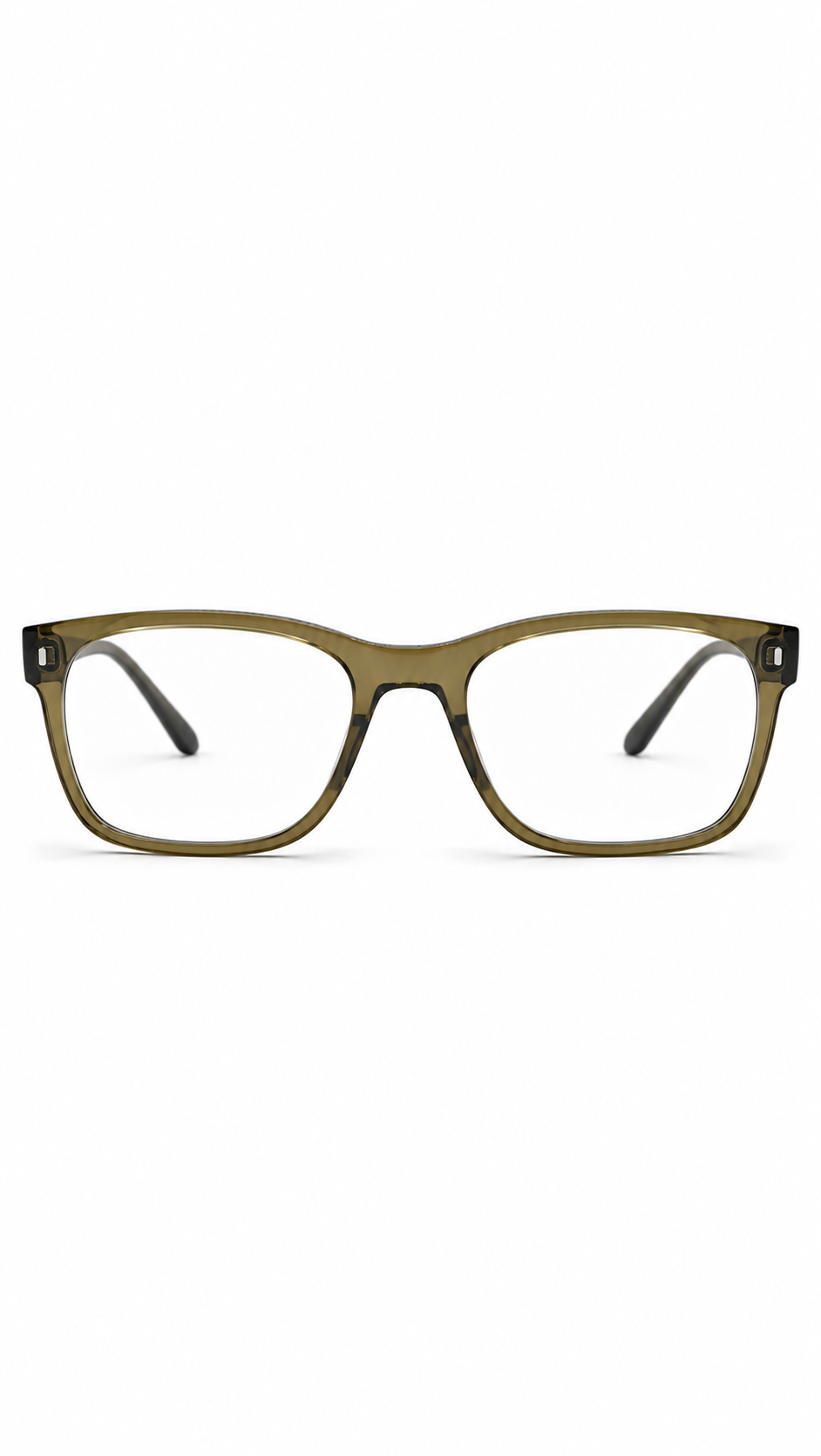 Ray-Ban RB7228 8198 Translucent Olive Green Rectangular Eyeglasses 55-21-145
