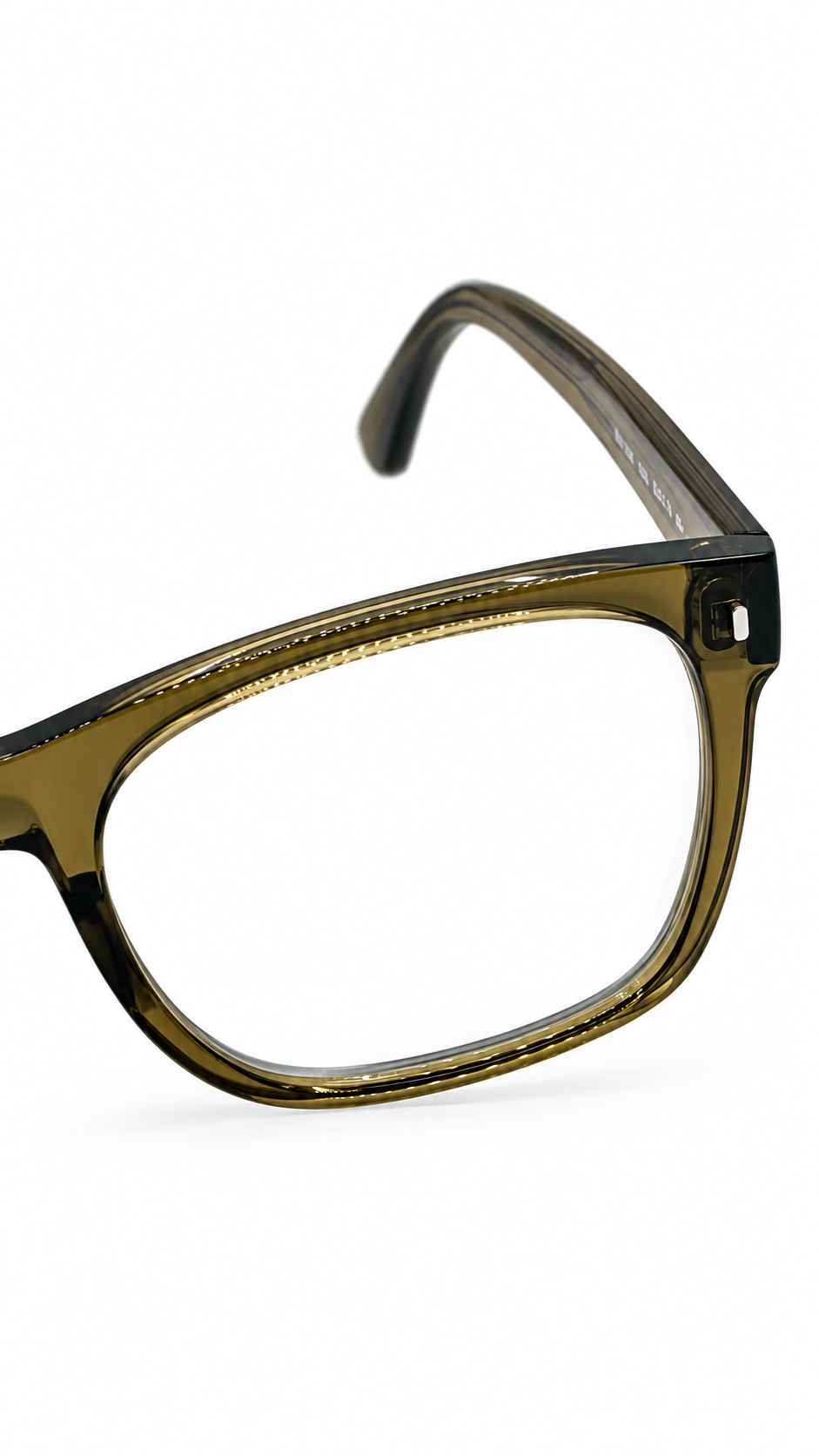 Ray-Ban RB7228 8198 Translucent Olive Green Rectangular Eyeglasses 55-21-145