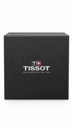 Tissot Tradition 42mm Rose Gold Case Watch – Silver Textured Dial & Brown Leather Strap