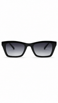 Fossil FOS 3107/G/S 8079O 51mm Rectangular Black Acetate Sunglasses Grey Gradient Lenses