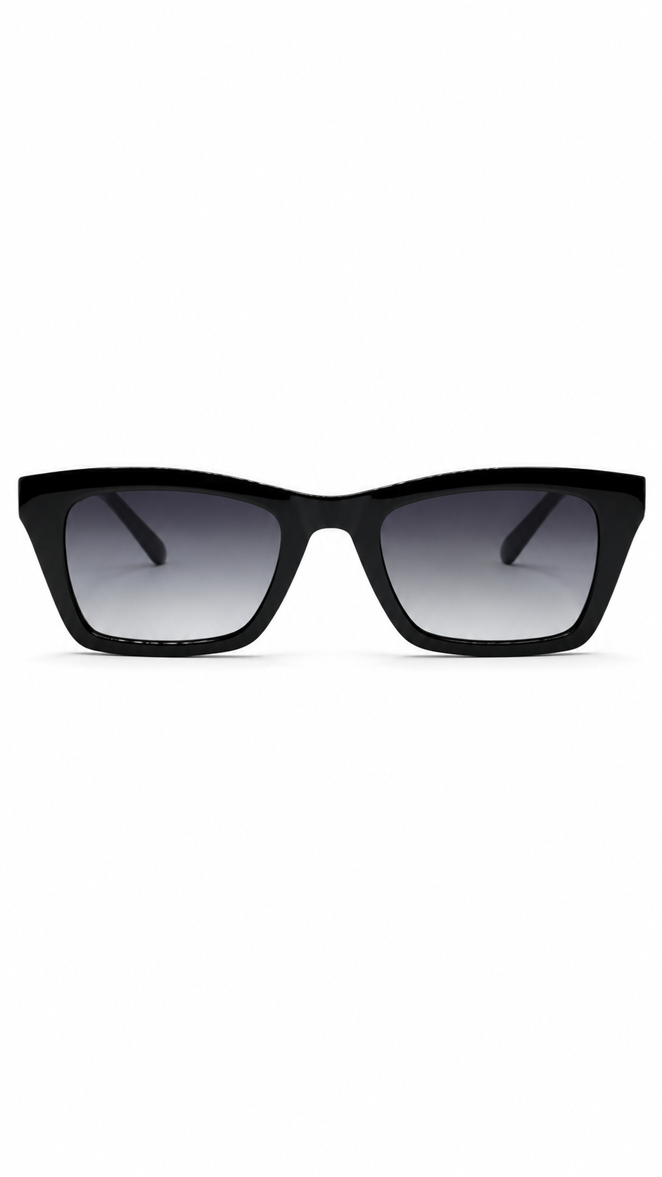 Fossil FOS 3107/G/S 8079O 51mm Rectangular Black Acetate Sunglasses Grey Gradient Lenses