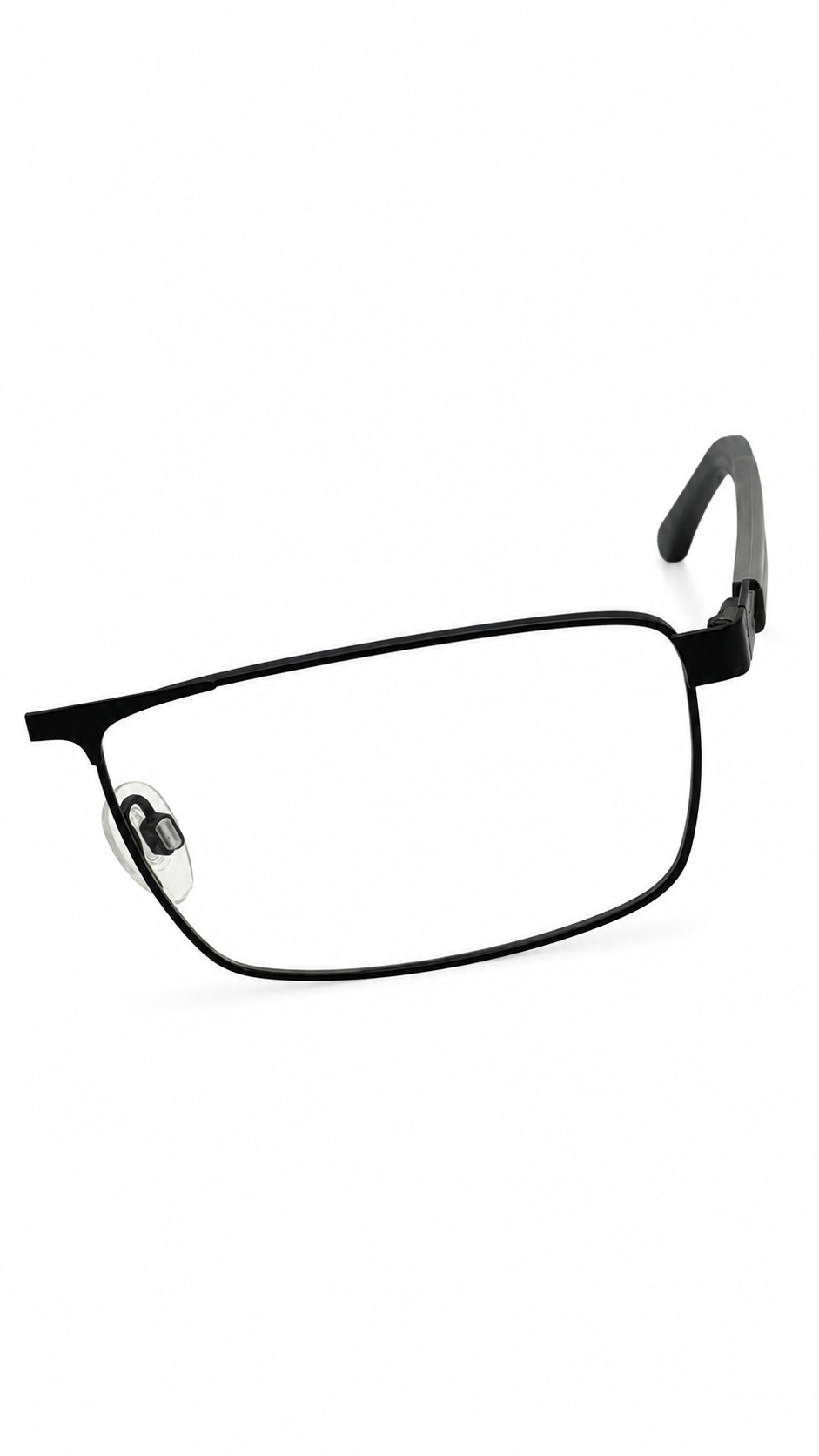 Lifestyle 04 30881693 Matte Black Rectangular Metal Eyeglasses Frames 57mm