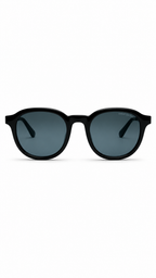 Armani Exchange AX 4129SU 81586G 54mm Shiny Black Square Sunglasses Grey Blue Lenses