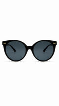 Versace MOD. 4442 GB1/87 55mm Black Frame Gold Medusa Round Sunglasses Dark Grey Lenses