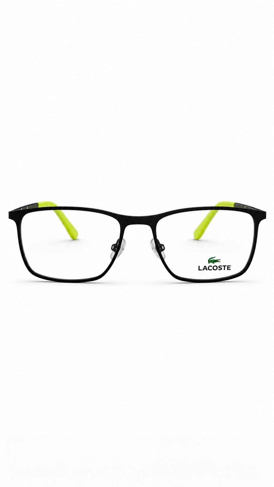 Lacoste L2223 315 Matte Khaki Green Metal Rectangular Eyeglasses 56mm
