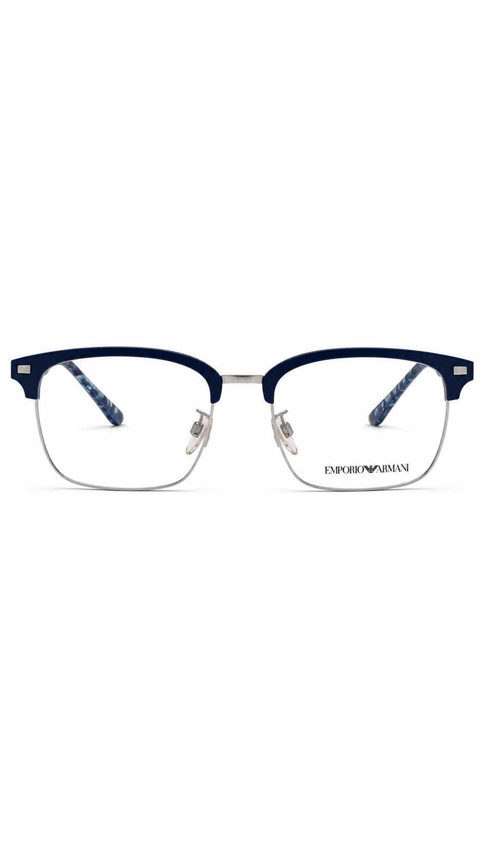 Emporio Armani EA3138 5088 Matte Navy Blue Clubmaster Eyeglasses 55mm