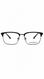 Emporio Armani EA3243 3003 Matte Black Rectangular Clubmaster Eyeglasses 53mm