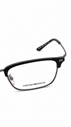 Emporio Armani EA3243 3003 Matte Black Rectangular Clubmaster Eyeglasses 53mm