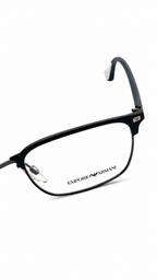 Emporio Armani EA1114 3018 Matte Blue Metal Rectangular Eyeglasses 54mm