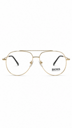 Hugo Boss IP707 C2 Gold Metal Aviator Pilot Eyeglasses 57mm
