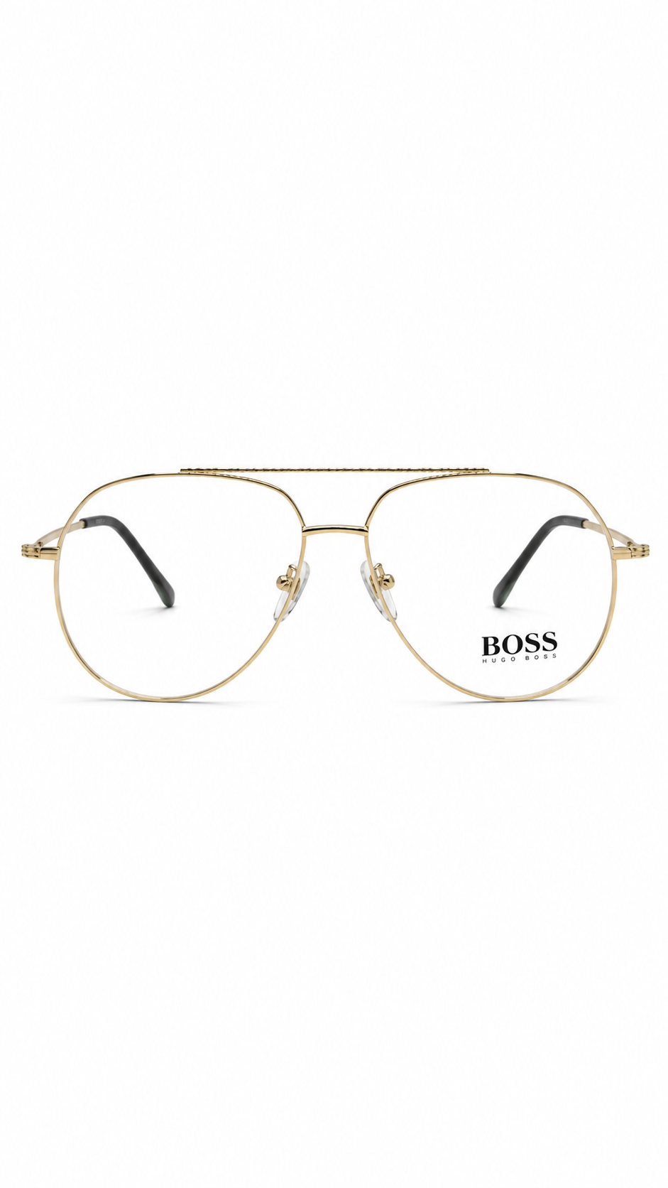Hugo Boss IP707 C2 Gold Metal Aviator Pilot Eyeglasses 57mm