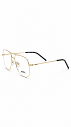 Hugo Boss IP707 C2 Gold Metal Aviator Pilot Eyeglasses 57mm