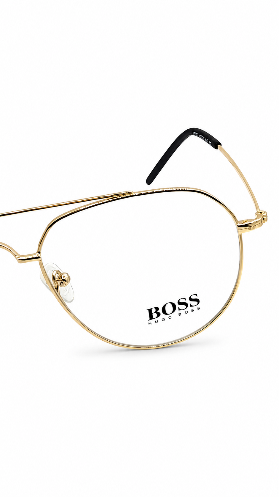 Hugo Boss IP707 C2 Gold Metal Aviator Pilot Eyeglasses 57mm