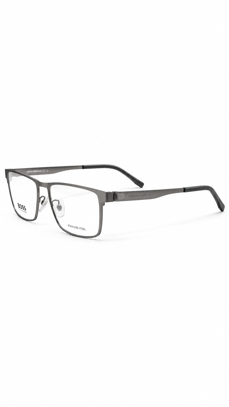 Hugo Boss BOSS 1342/F R81 Matte Gunmetal Stainless Steel Eyeglasses 56mm