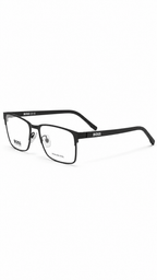 Hugo Boss BOSS 0808/F QIL Titanium Matte Black Rectangular Eyeglasses 56mm