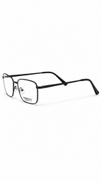 Marchon NYC M-2015 002 Matte Black Metal Rectangular Eyeglasses 58mm