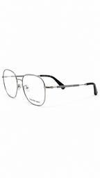 Calvin Klein CKJ20113A 001 Silver Black Metal Aviator Square Eyeglasses Frame 55mm