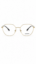 Burberry BE1350 1109 Gold Hexagonal Metal Eyeglasses Frames 56mm