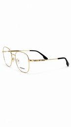 Burberry BE1350 1109 Gold Hexagonal Metal Eyeglasses Frames 56mm