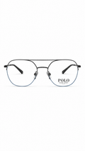 Polo Ralph Lauren PH1183 9002 Gunmetal Semi-Rimless Double Bridge Aviator Eyeglasses 54mm
