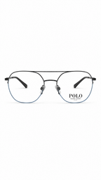 Polo Ralph Lauren PH1183 9002 Gunmetal Semi-Rimless Double Bridge Aviator Eyeglasses 54mm