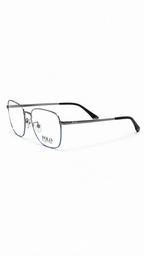 Polo Ralph Lauren PH1183 9002 Gunmetal Semi-Rimless Double Bridge Aviator Eyeglasses 54mm