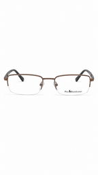 Polo Ralph Lauren PH1890 366 Bronze Semi-Rimless Rectangular Eyeglasses Frame