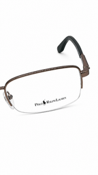 Polo Ralph Lauren PH1890 366 Bronze Semi-Rimless Rectangular Eyeglasses Frame