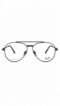 Ray-Ban RB6225V 1238 Dark Gunmetal Titanium Double Bridge Aviator Eyeglasses 58mm