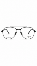 Ray-Ban RB6225V 1237 Matte Black Titanium Double Bridge Aviator Eyeglasses 58mm