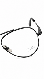 Ray-Ban RB6225V 1237 Matte Black Titanium Double Bridge Aviator Eyeglasses 58mm