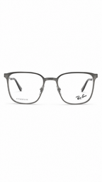 Ray-Ban RB6512 2502 Brushed Gunmetal Metal Square Eyeglasses 54mm