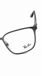 Ray-Ban RB6512 2502 Brushed Gunmetal Metal Square Eyeglasses 54mm