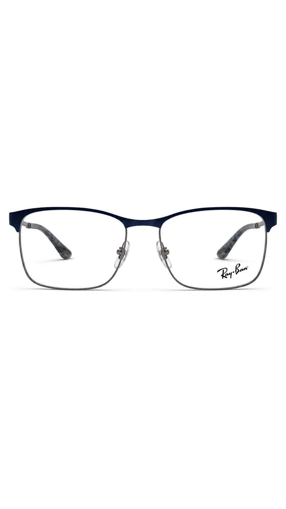 Ray-Ban RB8416 2914 Matte Blue Gunmetal Carbon Fibre Rectangular Eyeglasses 55mm