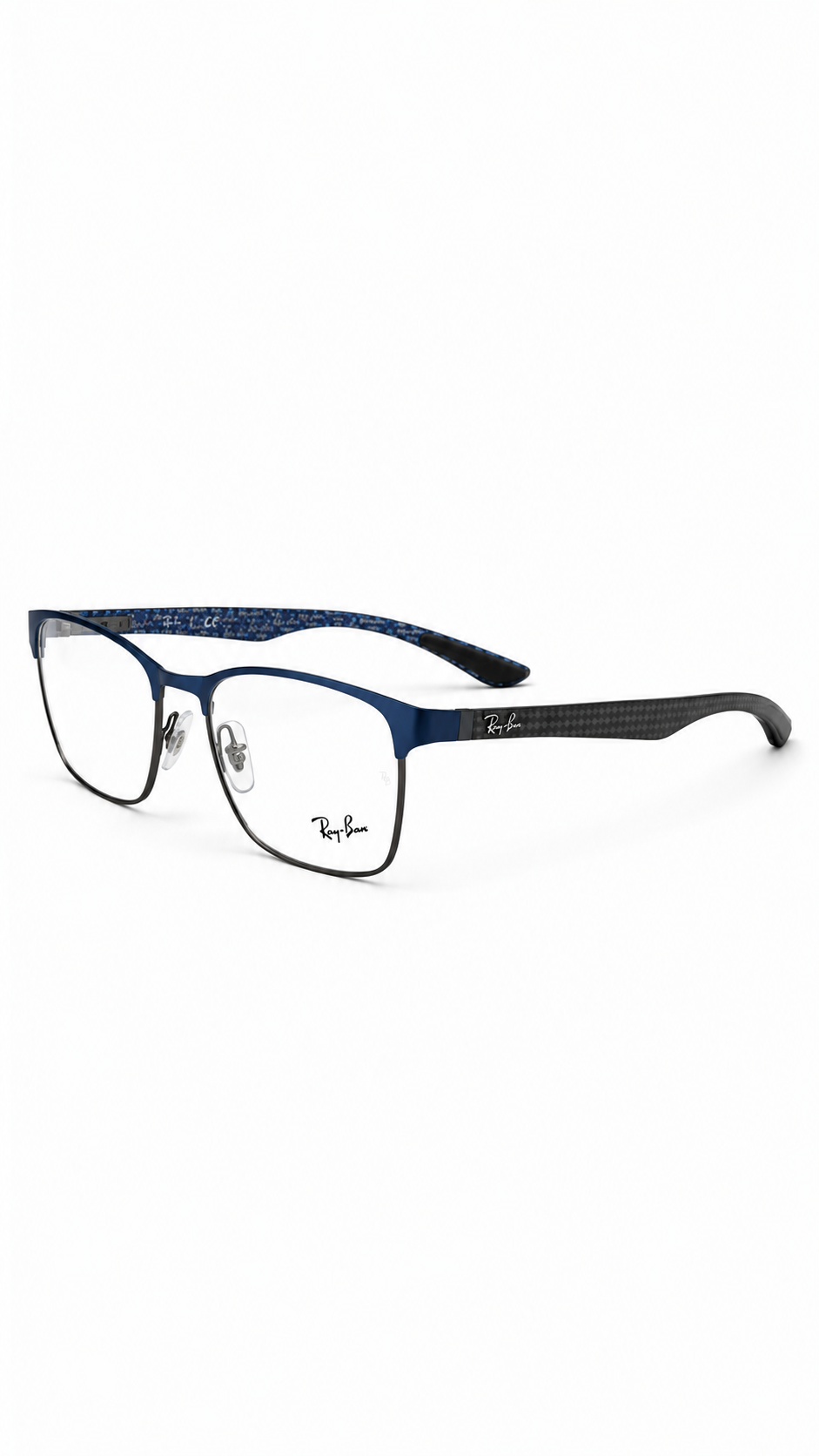 Ray-Ban RB8416 2914 Matte Blue Gunmetal Carbon Fibre Rectangular Eyeglasses 55mm