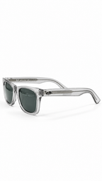 Ray-Ban RB2140F Transparent Clear Grey Acetate Wayfarer Sunglasses Classic Green G-15 Lenses 50mm